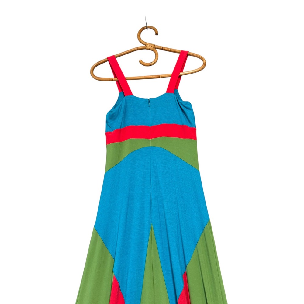 Joseph Ribkoff | Maxi Dress Multicolour Colourblock Geometric Size 2 - Picture 5 of 13